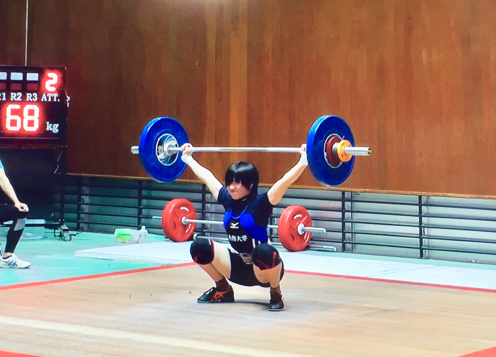 写真：競技をする宗森選手