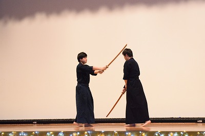 剣道部の演武