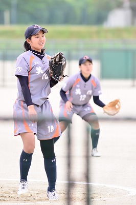 試合中の姿