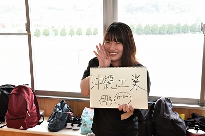 写真：沖縄工業高校出身者1名
