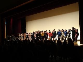 写真：後夜祭の様子