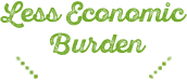Less Economic Burden
