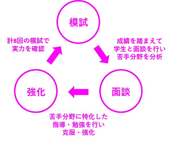 食物学科_国試対策図式　模試サイクル