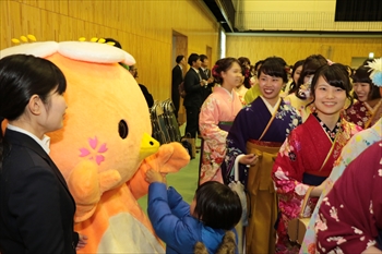 卒業式の写真