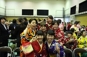 卒業式の写真