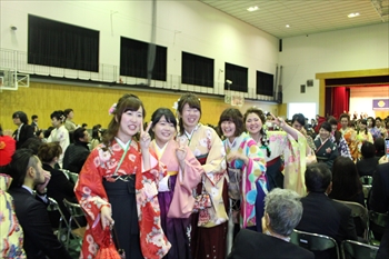 卒業式の写真