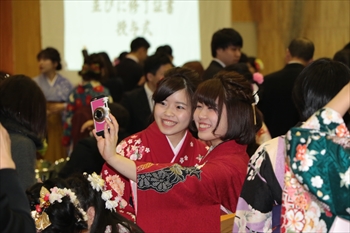卒業式の写真