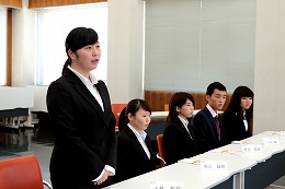 つしん福祉人材養成奨学金授与式の写真
