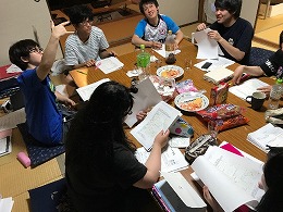 合宿中の様子の写真