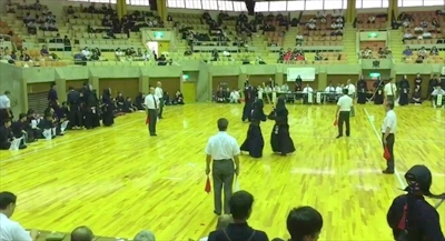 試合の写真